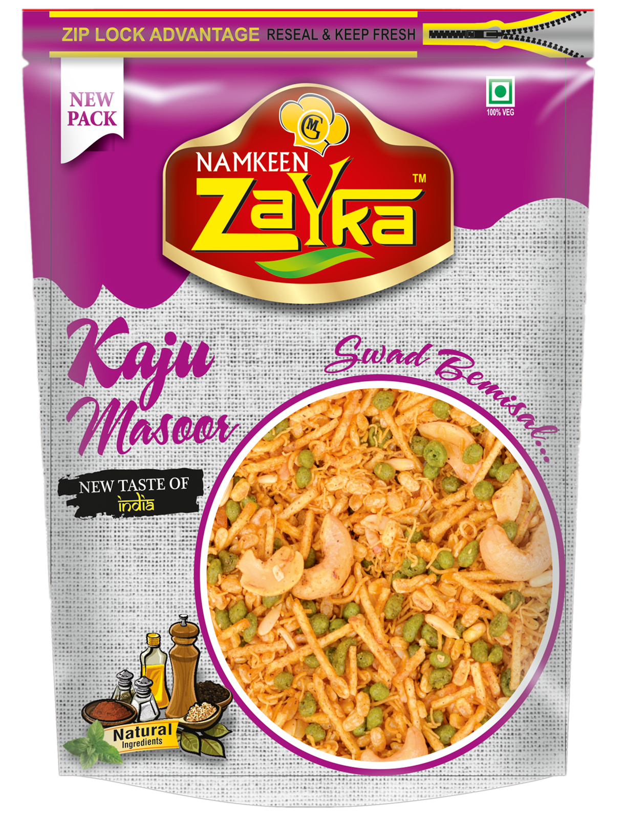 Kaju Masoor Zipper